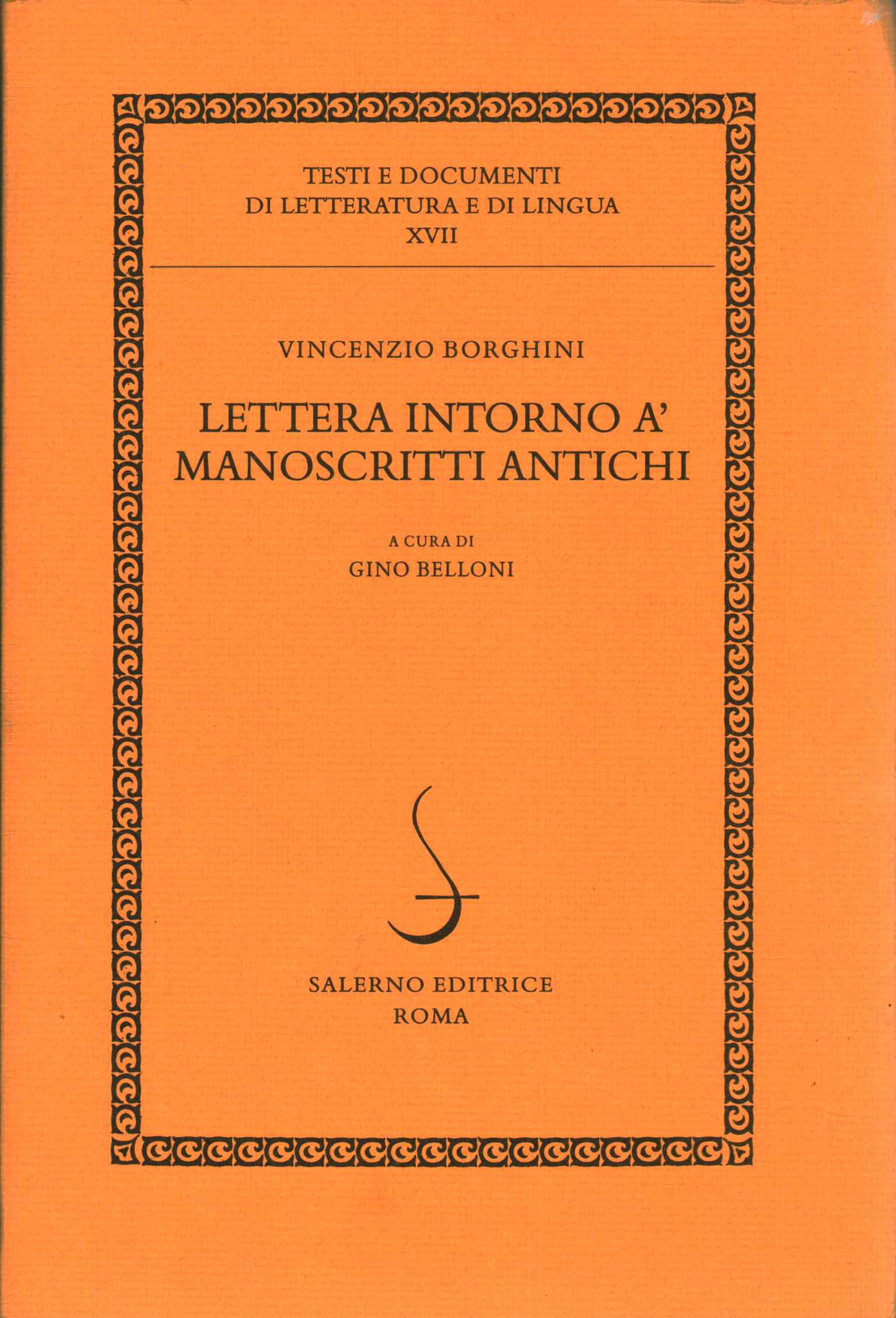 Lettera intorno a' manoscritti