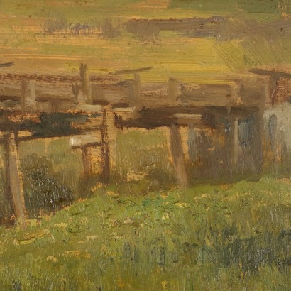 Painting by Carlo Vittori,Landscape with mill,Carlo Vittori,Carlo Vittori,Carlo Vittori,Carlo Vittori