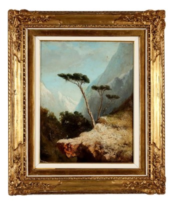 Dipinto Paesaggio con figura