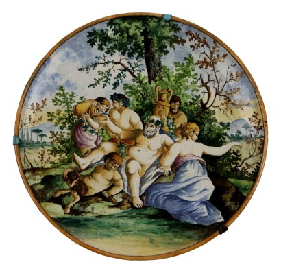 Piatto da Parata in Maiolica Manifattura Castelli