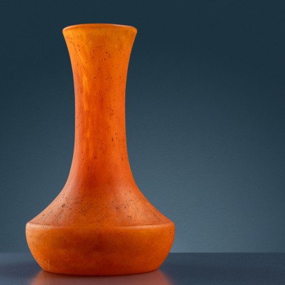 Vase Daum orange, Vase Daum au Scarabée