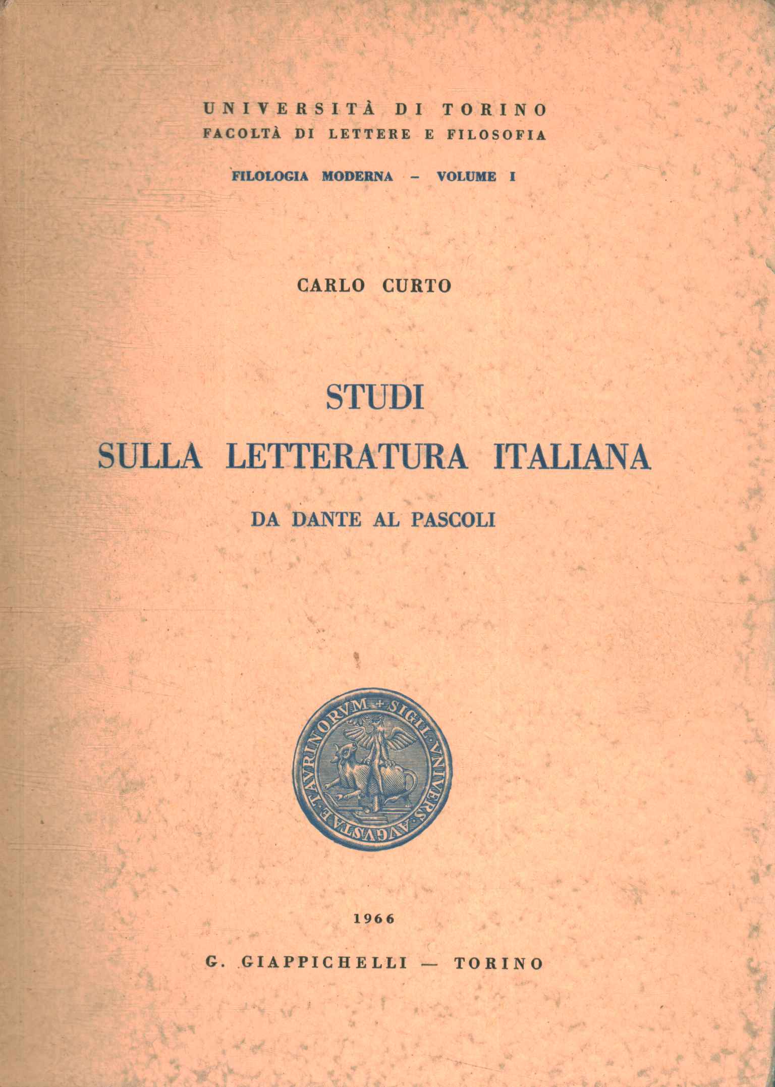 Studies on Italian literature