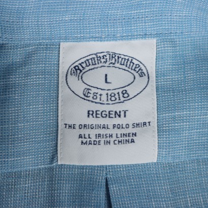 Brooks Brothers Light Blue Linen Shirt