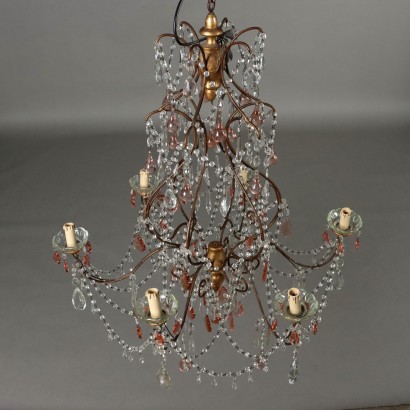 Painted Metal Chandelier