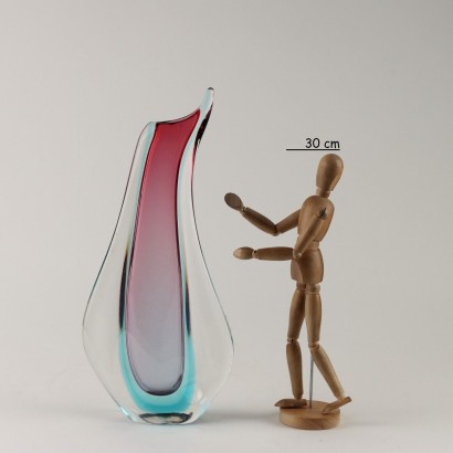 Vase en verre immergé