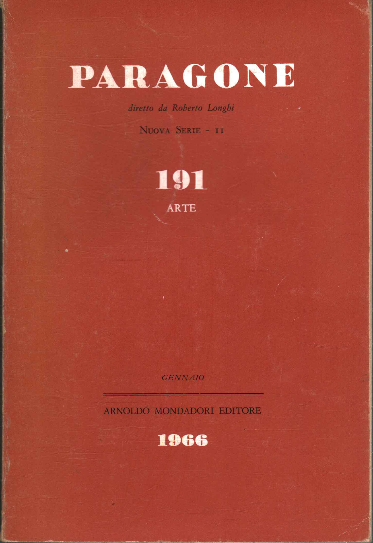 Paragone. Arte (Anno XVII Numero 191/11