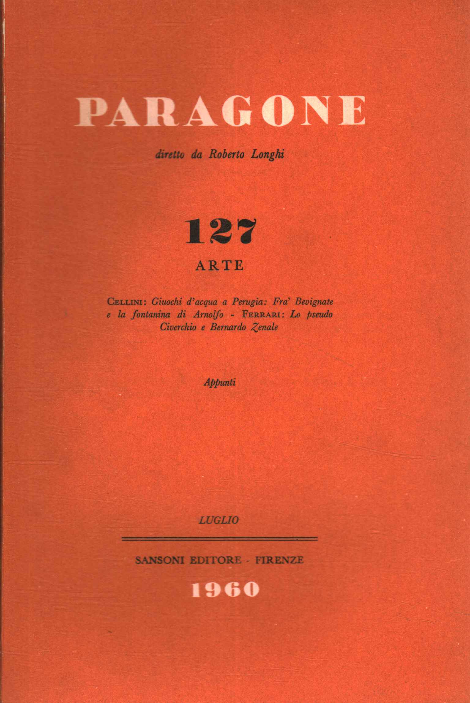 Paragone Arte (Jahrgang XI Nummer 127, bi,Paragone Arte (Jahrgang