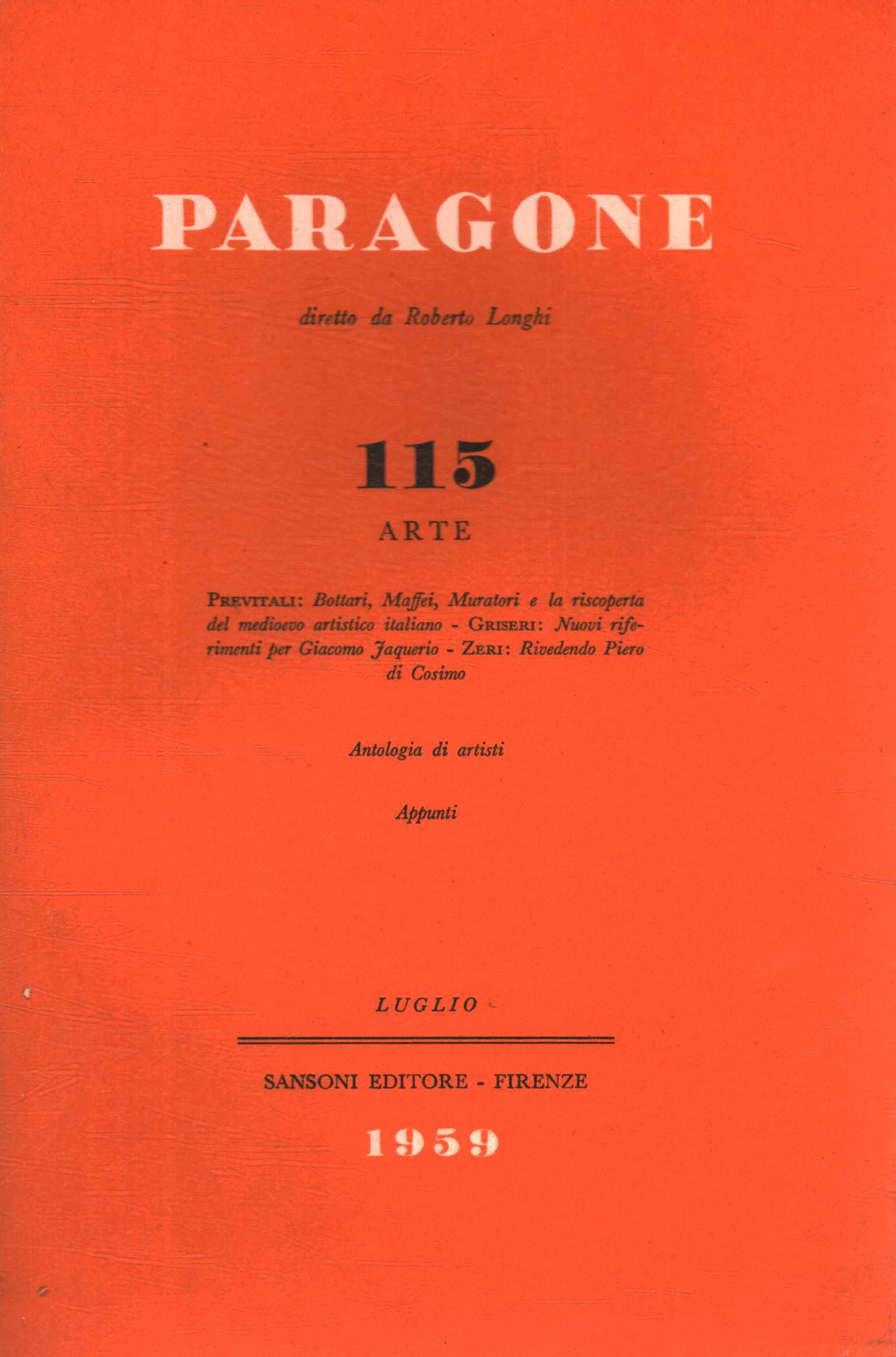 Paragone Arte (Anno IX Numero 115, Bi,Paragone Arte (Anno IX Numero 115, Bi,Paragone Arte (Anno IX Numero 115, bi,Paragone. Arte (Anno IX Numero 115, b