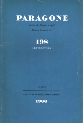 Paragone. Letteratura (Anno XVII, Numero 198/18, agosto 1966)