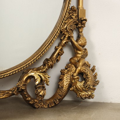 Console avec miroir de style baroque