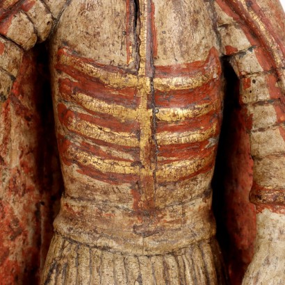 Roman Soldier Wooden Sculpture