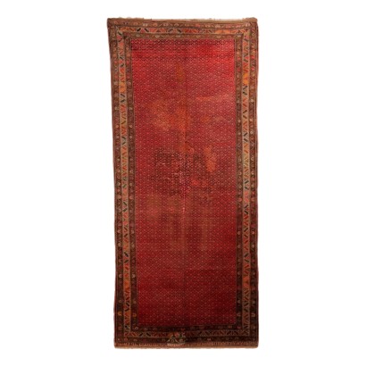 Antique Karabagh Carpet Wool Thin Knot Caucasus 134 x 61 In