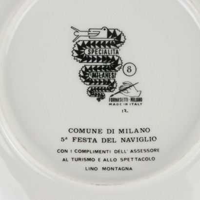 Piero Fornasetti Specialty Plate Mi,Piero Fornasetti,Piero Fornasetti,Piero Fornasetti,Piero Fornasetti,Piero Fornasetti