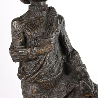 Scultura di Alpinista in Bronzo