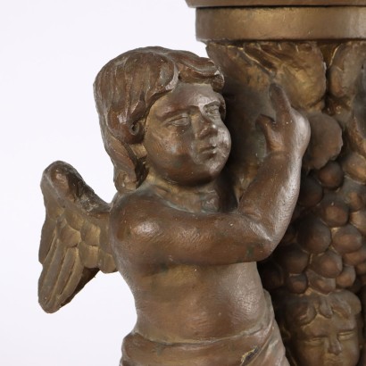 Plaster Stand with Putti