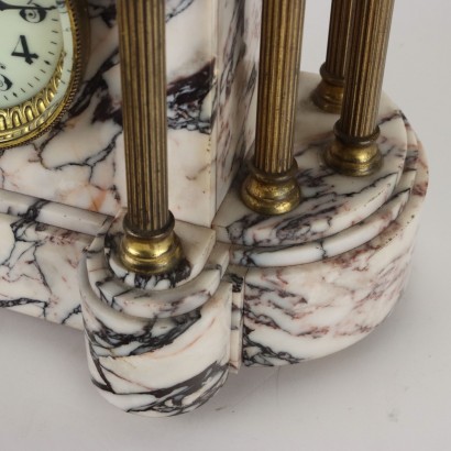 Breccia Marble Table Clock