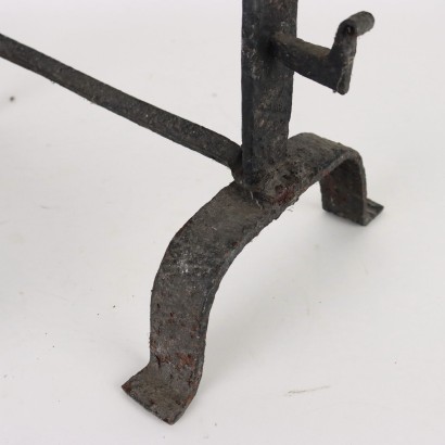 Pair of Wrought Iron Andirons