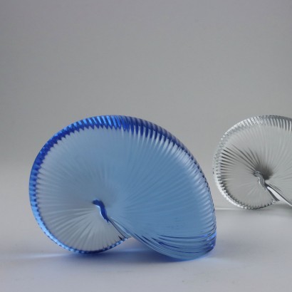 Pair of Nautilus Shells in Crystal