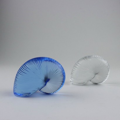 Pair of Nautilus Shells in Crystal