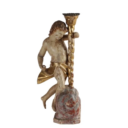 Putto Torch Holder