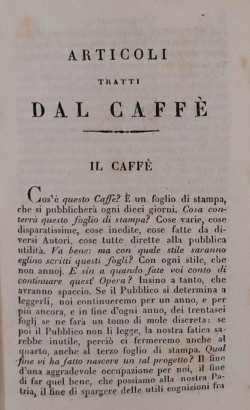 Artículos tomados de Caffè