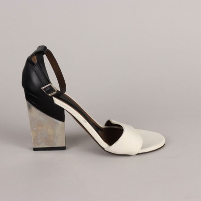 Marni sandalias en blanco y negro