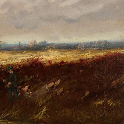 Tableau Paysage avec maison 1909,Peinture Paysage avec maison 1909,Peinture Paysage avec maison 1909