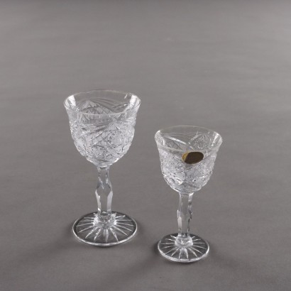 Ensemble de verres en cristal par