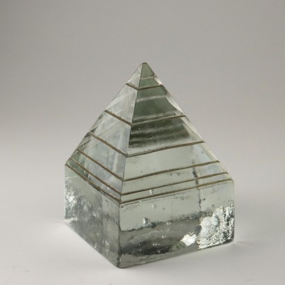 Pompey's Pyramid in Solid Glass, Pompey Pianezzola, Pompey Pianezzola, Pompey Pianezzola, Pompey Pianezzola, Pompey Pianezzola, Pompey Pianezzola, Pompey Pianezzola