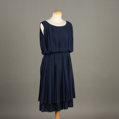 Robe Chloé Vintage en Soie Bleue