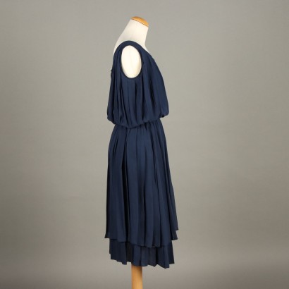 Robe Chloé Vintage en Soie Bleue