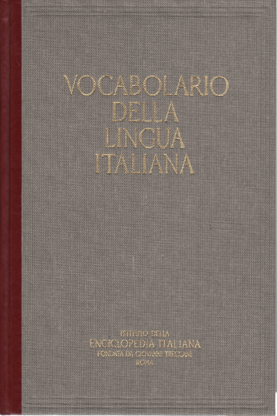 Vocabulary of the Italian language (IV S,Vocabulary of the Italian language (IV S