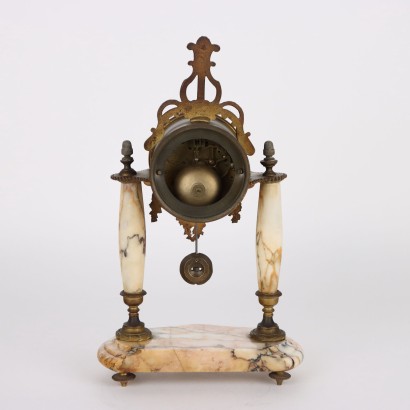 Marble and Bronze Table Clock