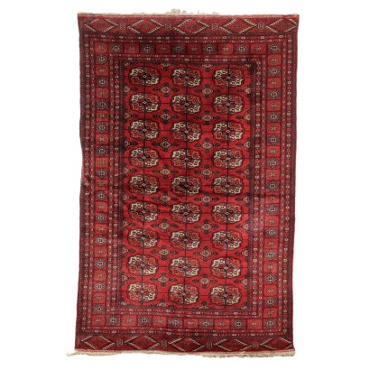 Antique Bukhara Carpet Cotton Wool Heavy Knot Pakistan 75 x 49 In