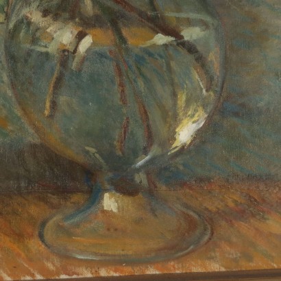 Peinture de Roberto Borsa,Fleur dans un vase,Roberto Borsa,Roberto Borsa,Roberto Borsa,Roberto Borsa