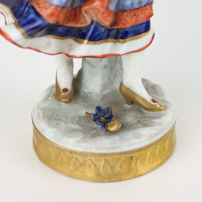 Pareja de figuras de porcelana Capodim.