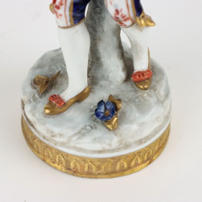 Pareja de figuras de porcelana Capodim.