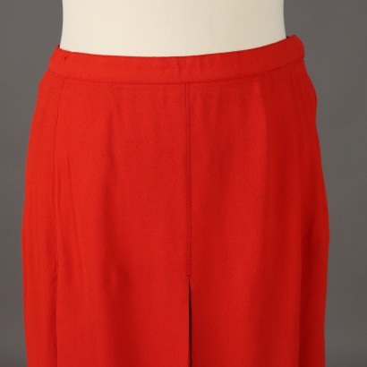 Saint Laurent Vintage Red Skirt