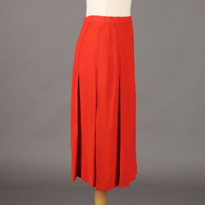 Saint Laurent Vintage Red Skirt