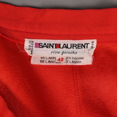 Jupe rouge vintage Saint Laurent