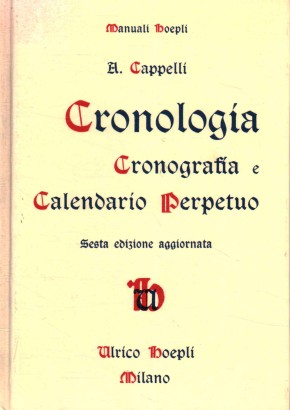 Cronologia cronografia e calendario perpe