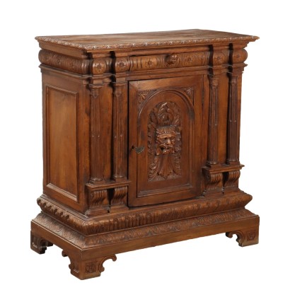 cabinet, Small Neo-Renaissance Sideboard