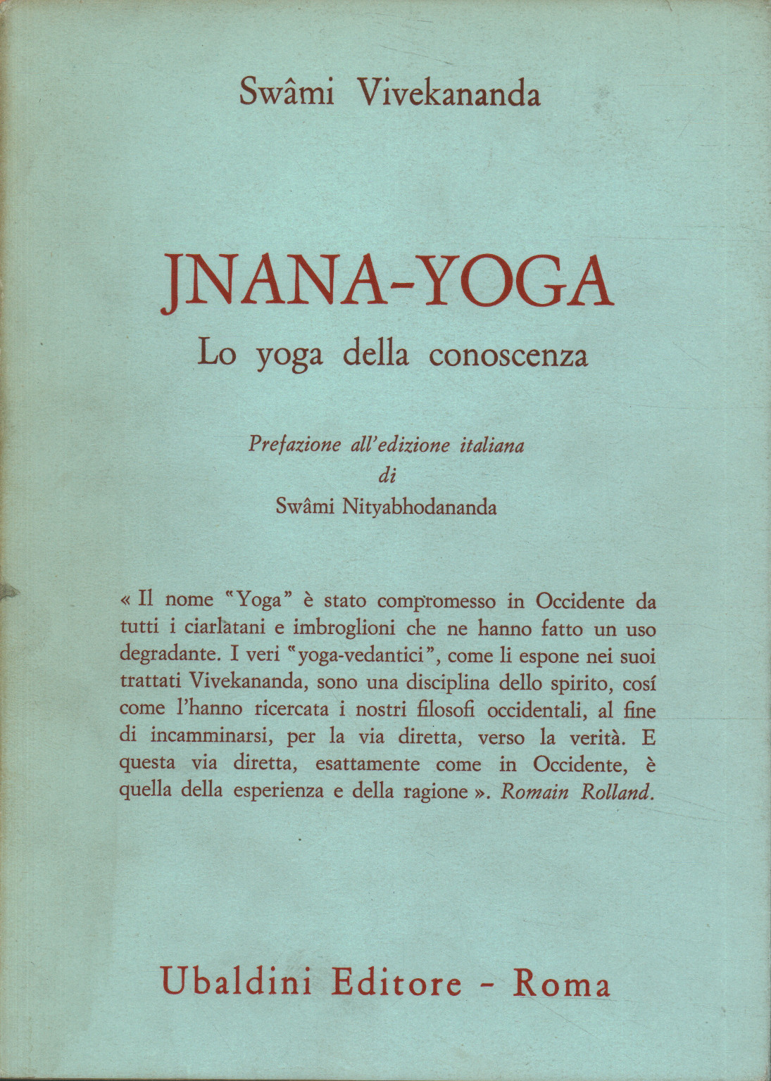 Jnana Yoga, Swami Vivekananda