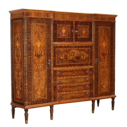 Credenza Intarsiata in Stile Neoclassico