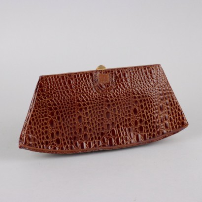 Ugo Correani Clutch Bag aus feinem Leder, Ugo Correani Vintage Clutch Bag aus Leder