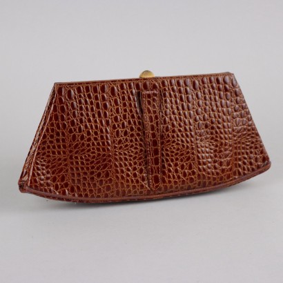 Ugo Correani Clutch Bag aus feinem Leder, Ugo Correani Vintage Clutch Bag aus Leder