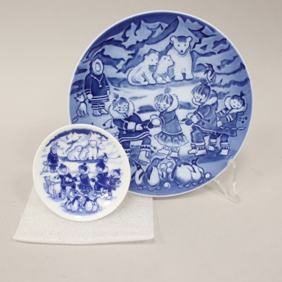 Royal Copenhagen Christmas Plate Child,Niños Invierno en Groenlandia,Ingrid Jensen,Ingrid Jensen,Ingrid Jensen,Ingrid Jensen