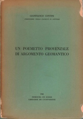 Un poemetto provenzale di argomento geomantico