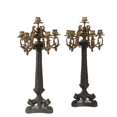 Pair of Neo-Gothic Candelabra