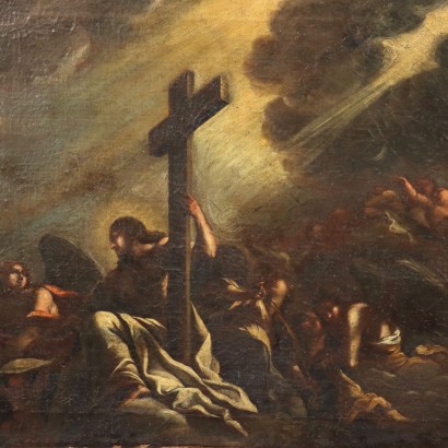 Peinture du Christ Rédempteur et des Anges